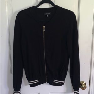 My Michelle varsity zipper jacket top